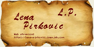 Lena Pirković vizit kartica